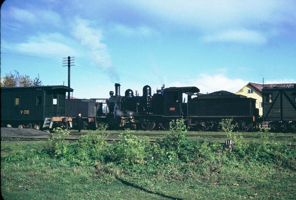 Estación de Ferrocarriles de Purranque, 1960